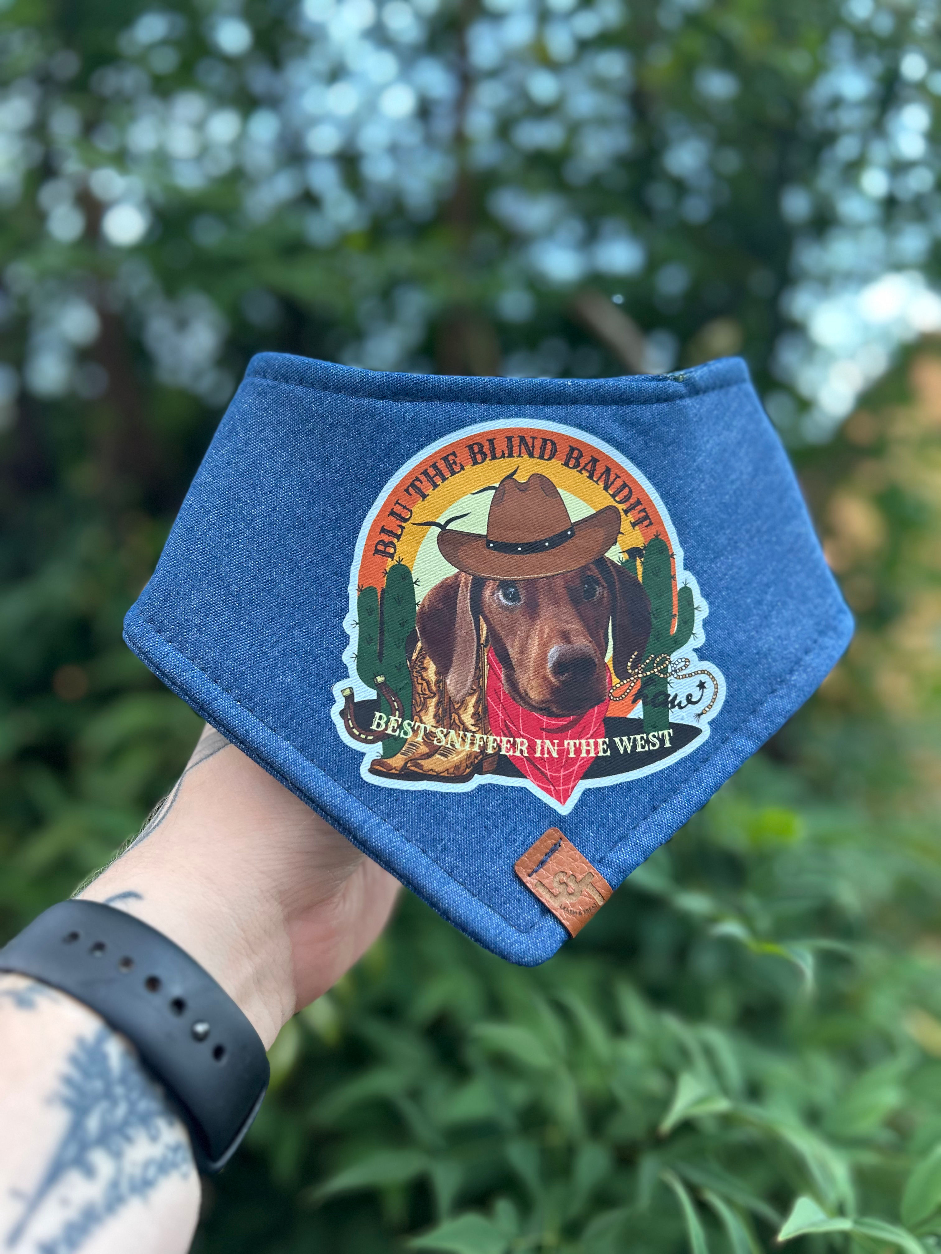 DENIM CUSTOM PRINT | DTF PRINT BANDANA