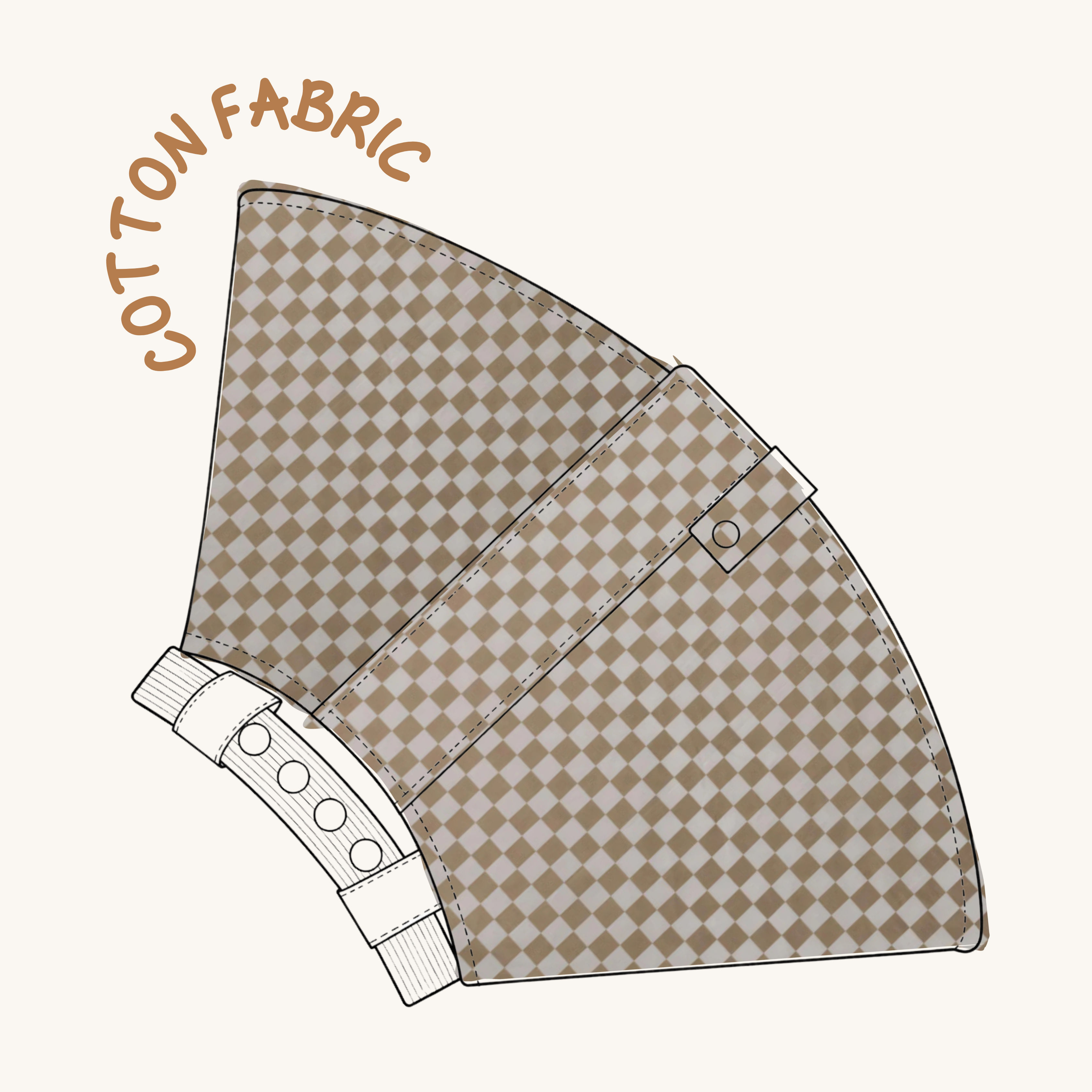 SOFT RECOVERY CONE | TAN CHECK