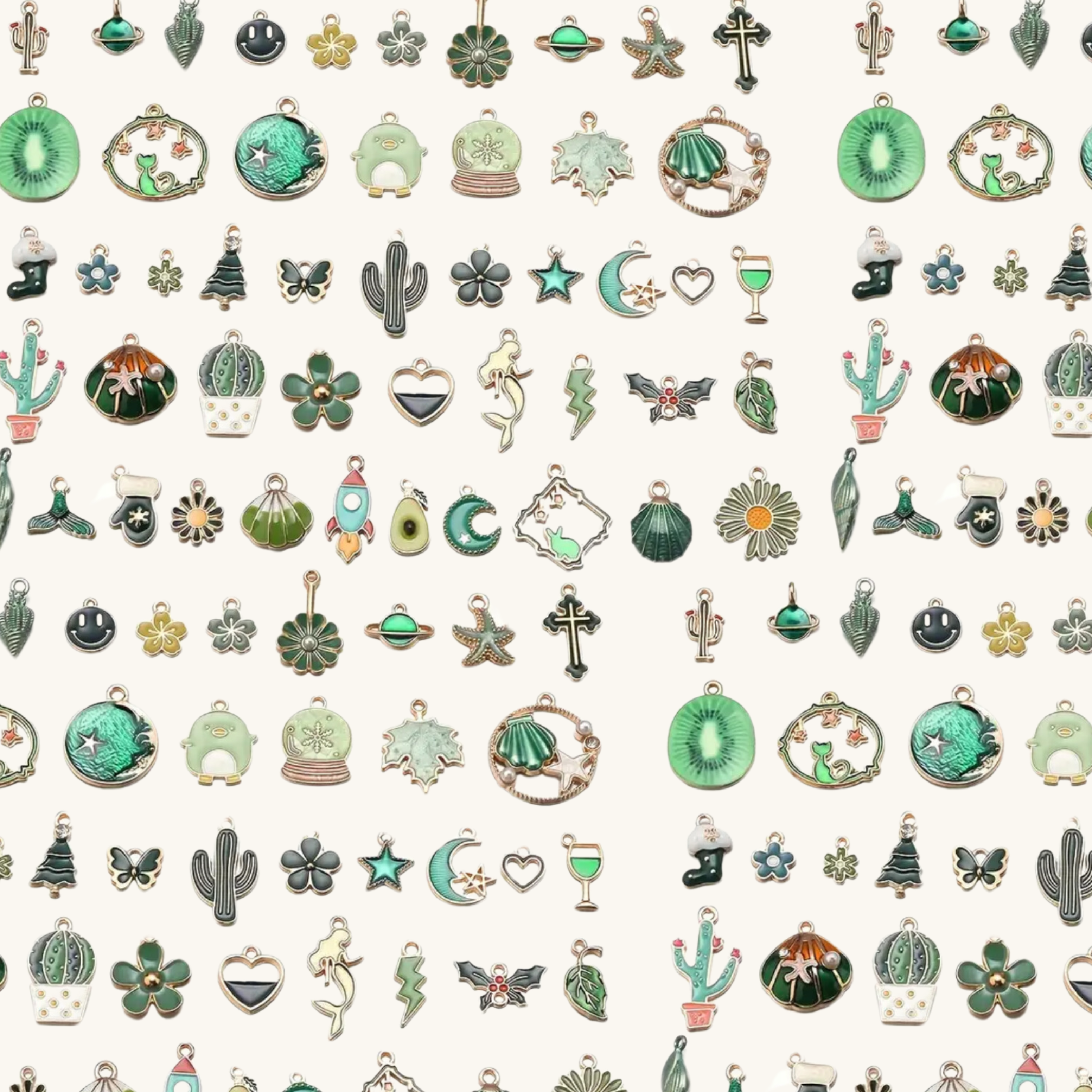 GREEN / GOLD RANDOM CHARM ADD ON