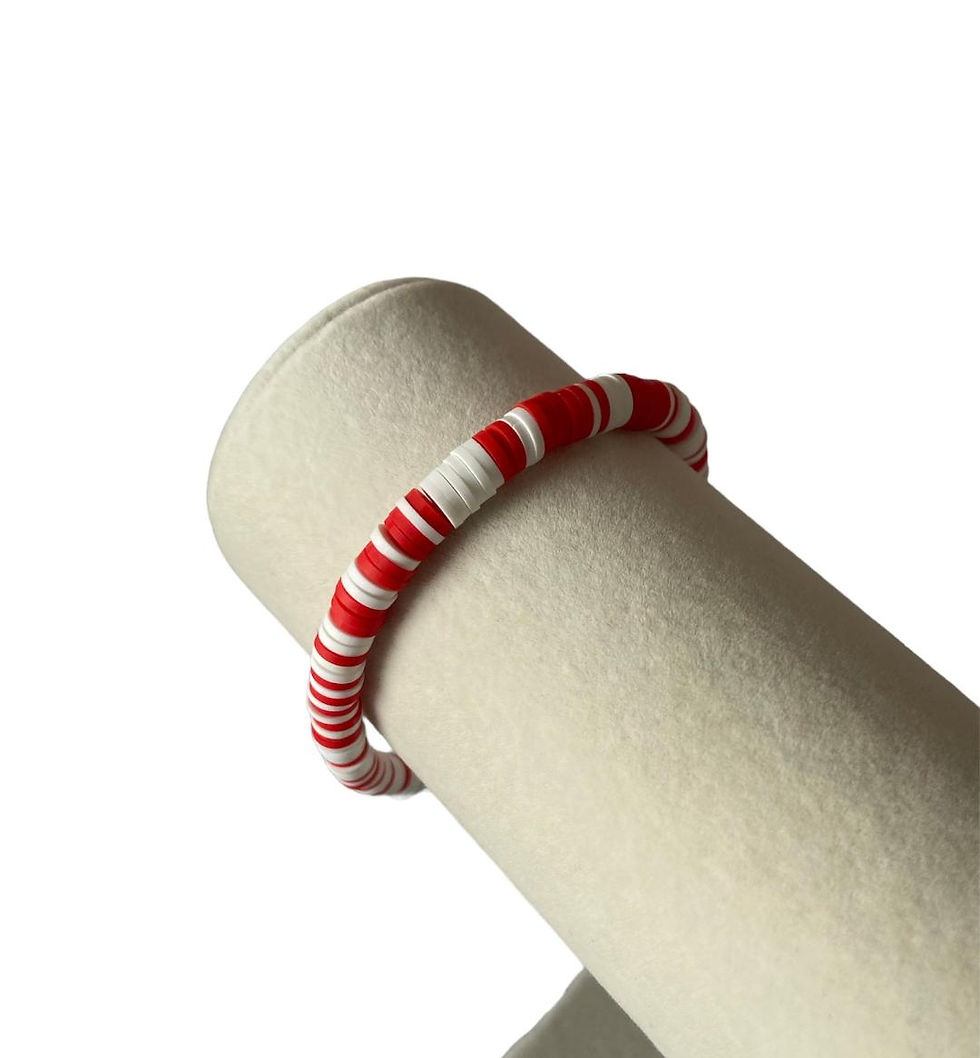 Thumbnail: Red candy cane bracelet