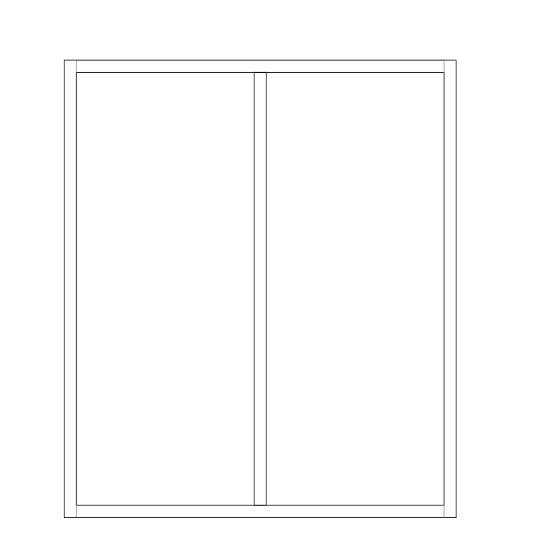 Thumbnail: AWI Open Base Cabinet with a Divider