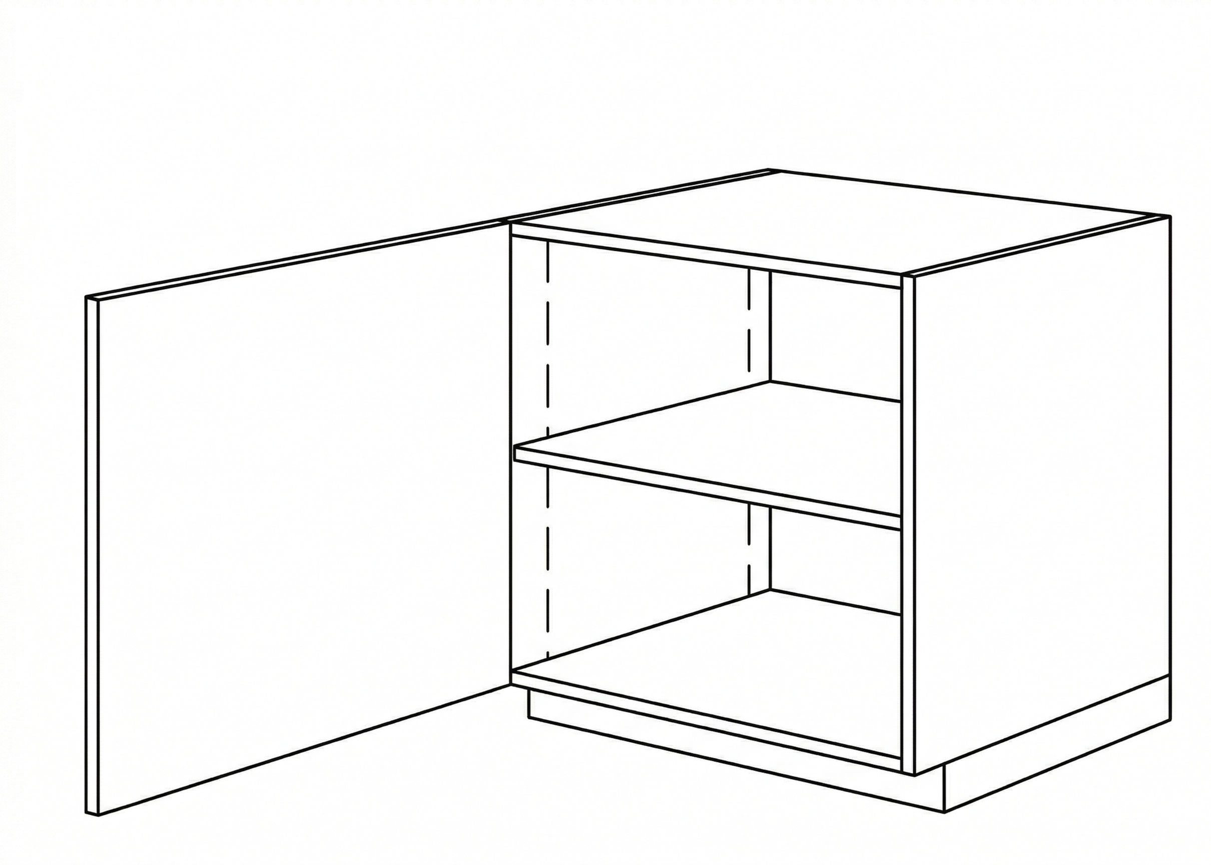 AWI 1-Door Base Cabinet