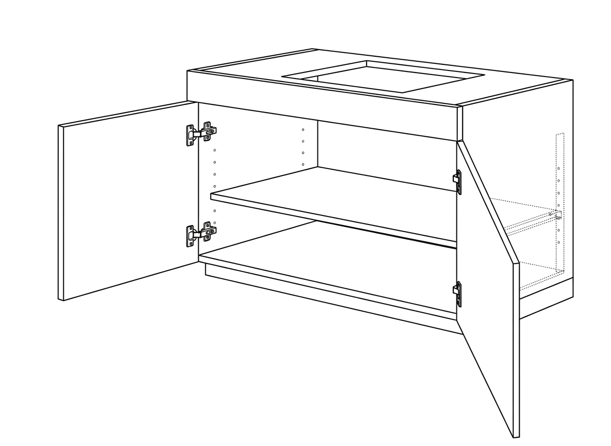 AWI 2-Door Base Cabinet with Apron