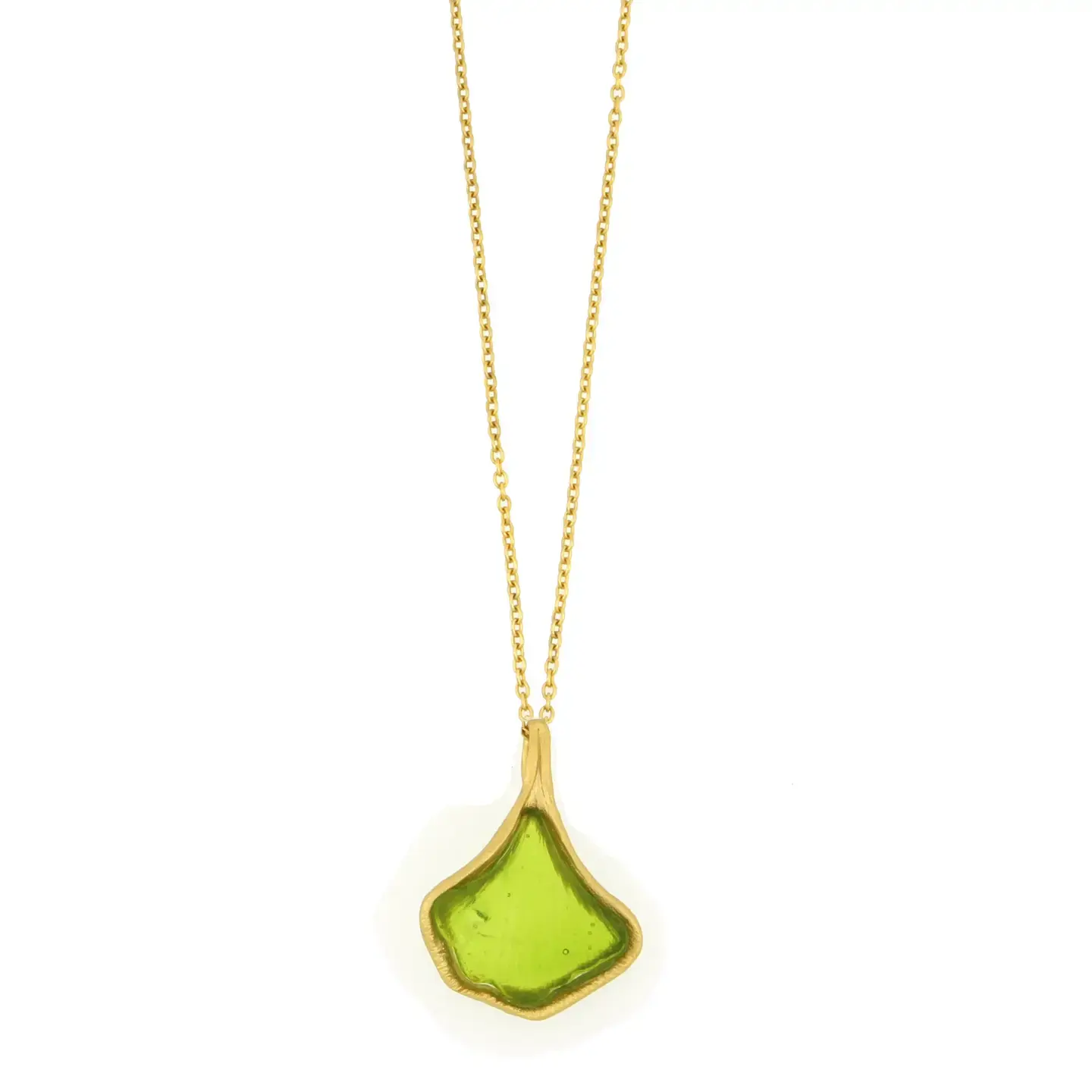 Michael Vincent Michaud - Ginkgo 16" Adj. Leaf Pendant