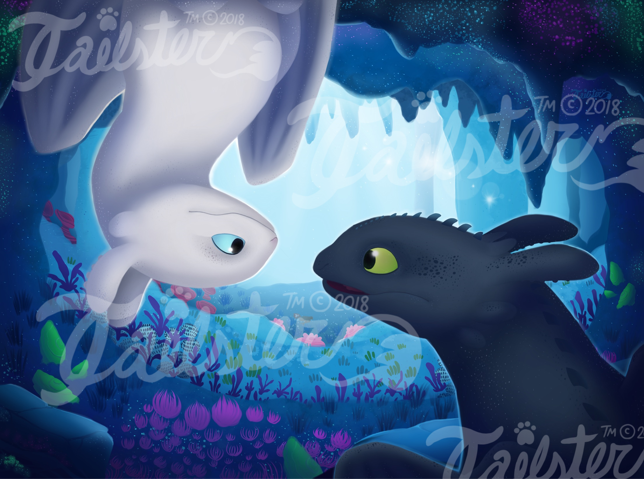 "Hidden Beauty" How to Train Your Dragon 3 Fanart (Poster)