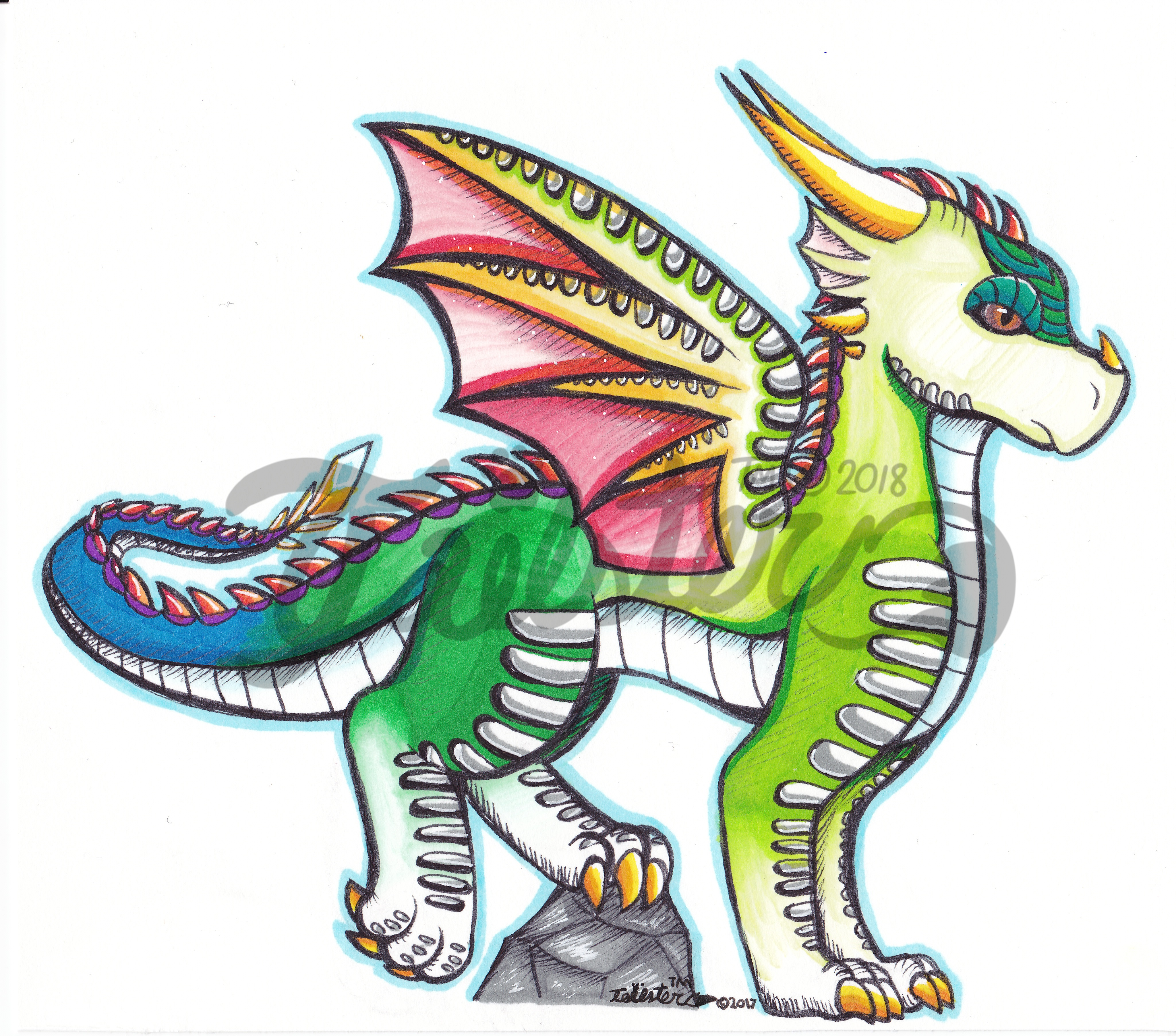 "Rainbow Dragon" (Print)