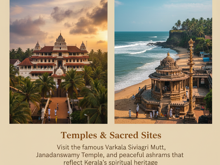 Located in Varkala (PIN 695141), Thiruvananthapuram District, Sunrise Beach Resort offers easy access to Varkala’s beaches, cliffs, spiritual landmarks, and nature escapes, with Kollam (Quilon) district just to the north.