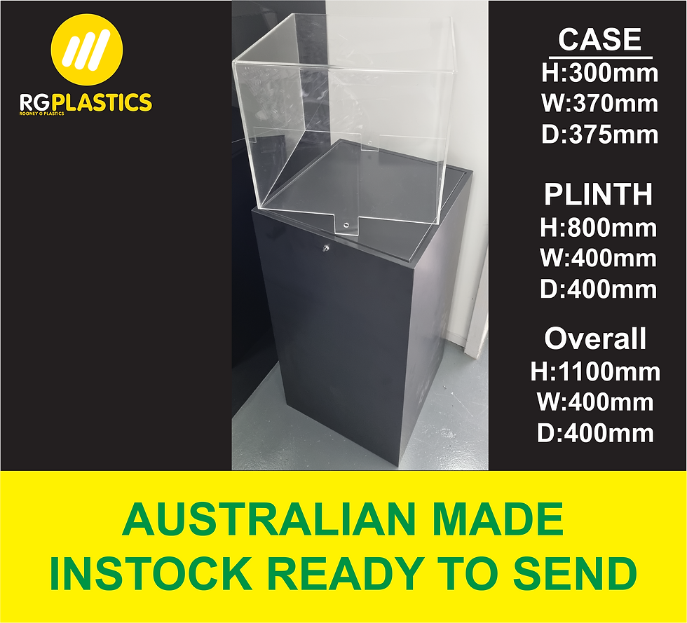 Thumbnail: PLINTH DISPLAY CASE WITH LOCK