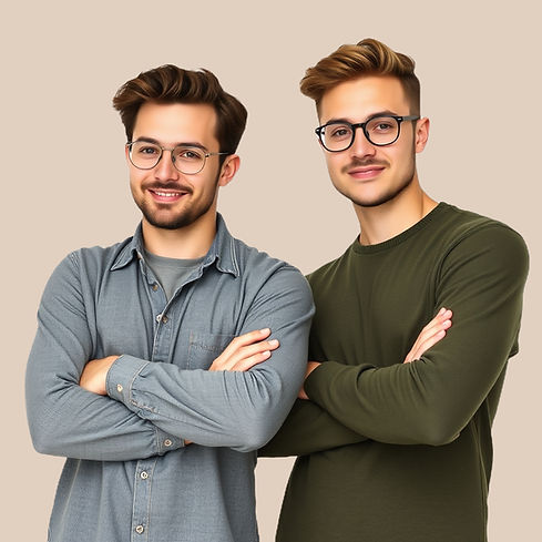 Our Story Image of two handsome guys in late twenties white background_edited.jpg