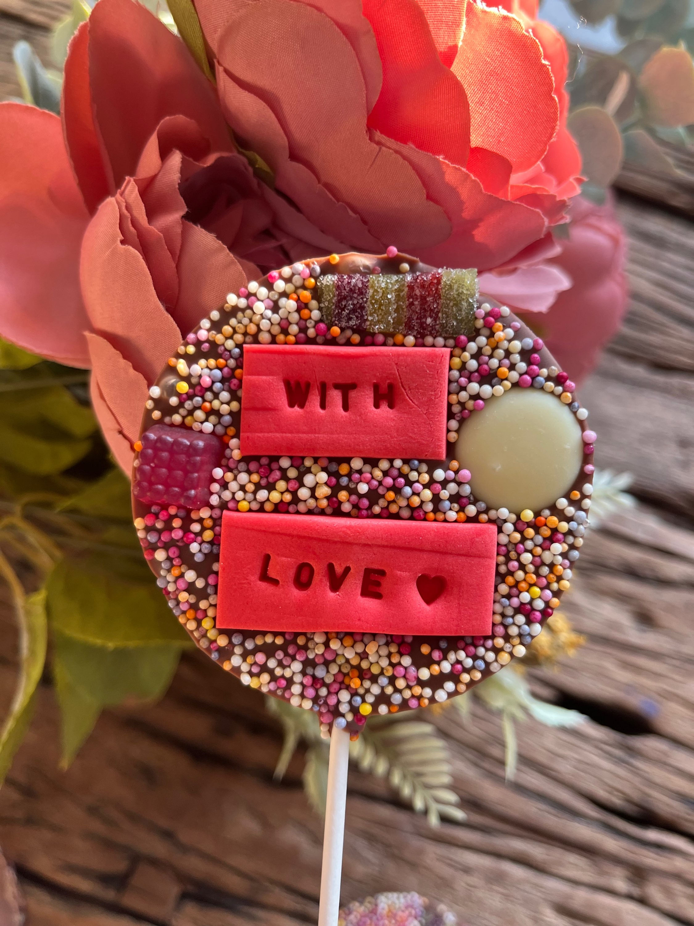With Love Chocolate Lolly (Vegetarian) 