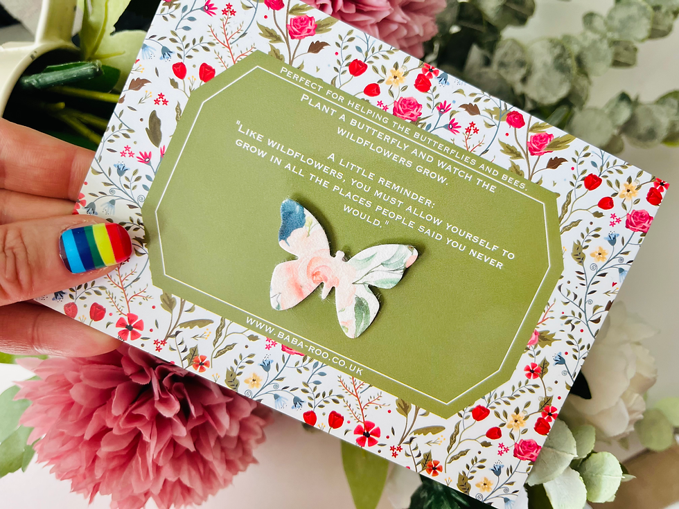 Plantable Wildflower Seed Butterfly 