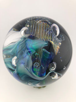 The Blue Mirror Marble