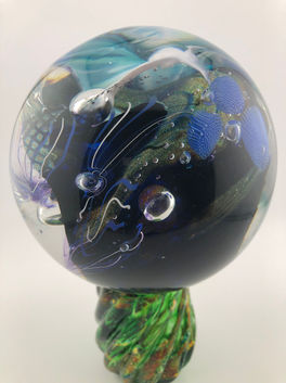 The Blue Mirror Marble