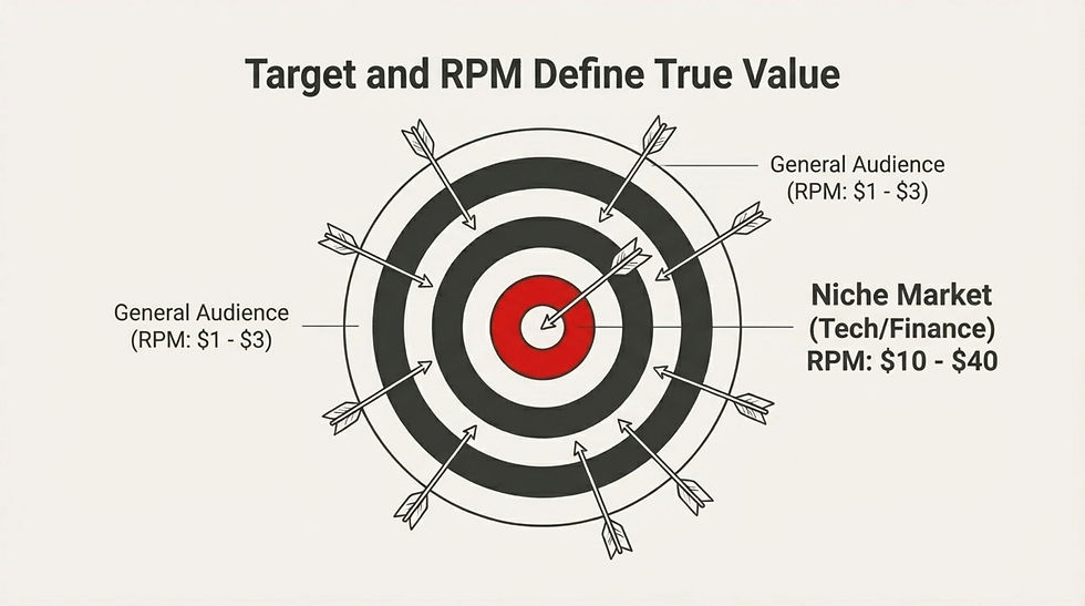 수익 창출의 수학적 현실: RPM의 함정과 니치 마켓의 승리