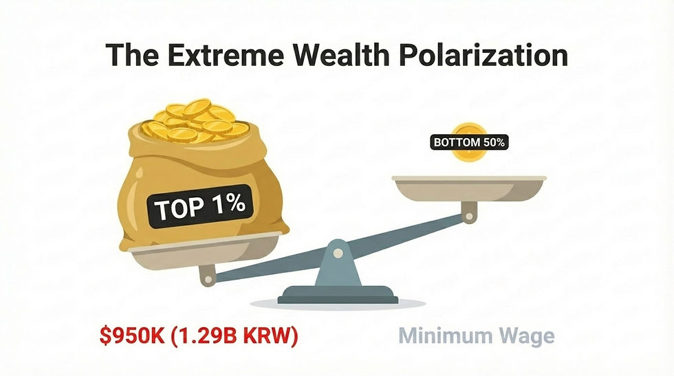 한국 유투버 소득의 실체: 상위 1%가 독식하는 1.3조 원의 시장