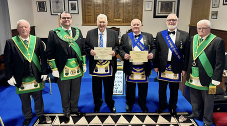 Presentation: Lodge The Bonnie Doon No.565 Bro. William Rae PM & Bro. Alex Stark Snr 