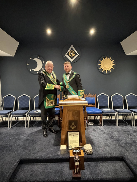Installation: Lodge Wallace St. Hugh No.1212 RWM Bro. Marc Fisher
