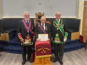 Presentation: Lodge St. Andrew No.126 Bro. Archie Gibson PM