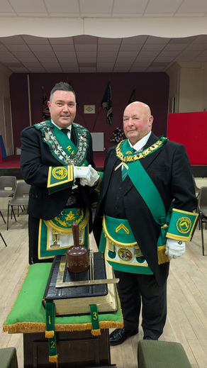 Installation: Lodge St. Matthew Kilwinning Dreghorn No.549 RWM Bro. Ian Barrie Brough