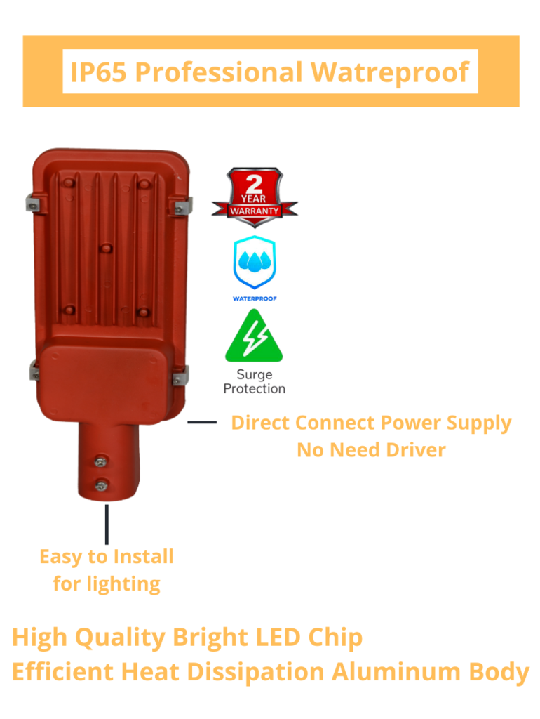 Thumbnail: 40 Watt Waterproof Red body Led Street Light for Outdoor Purposes