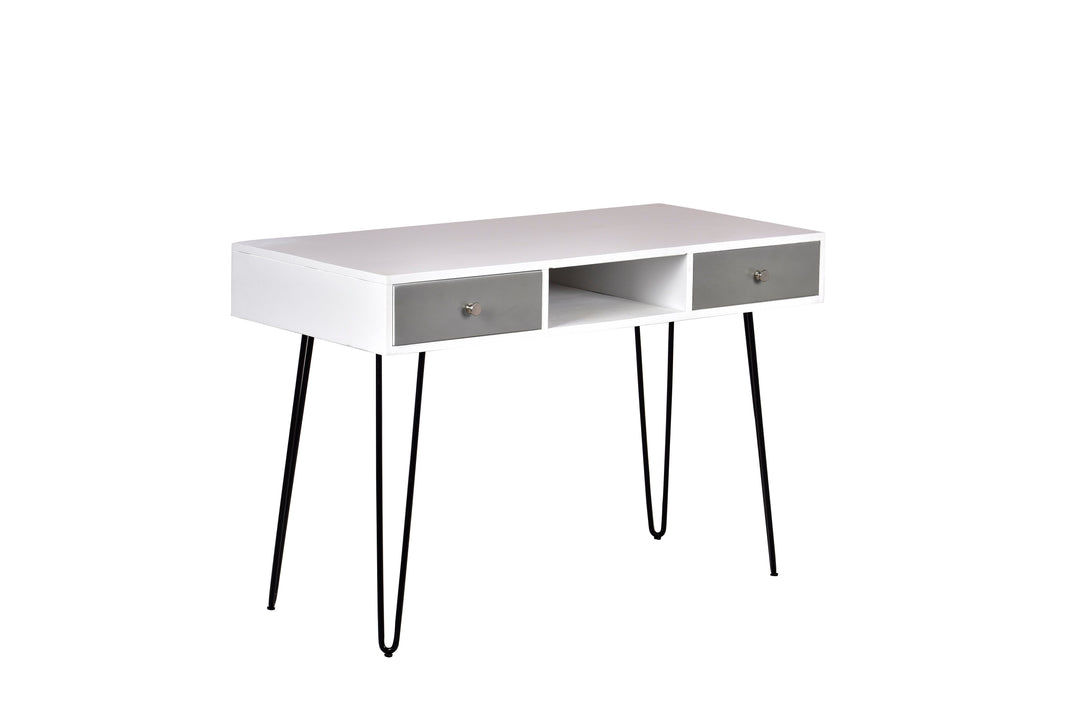 Spitiko Homes Console Table Natural Oak Wood & Metal / 45x21x30