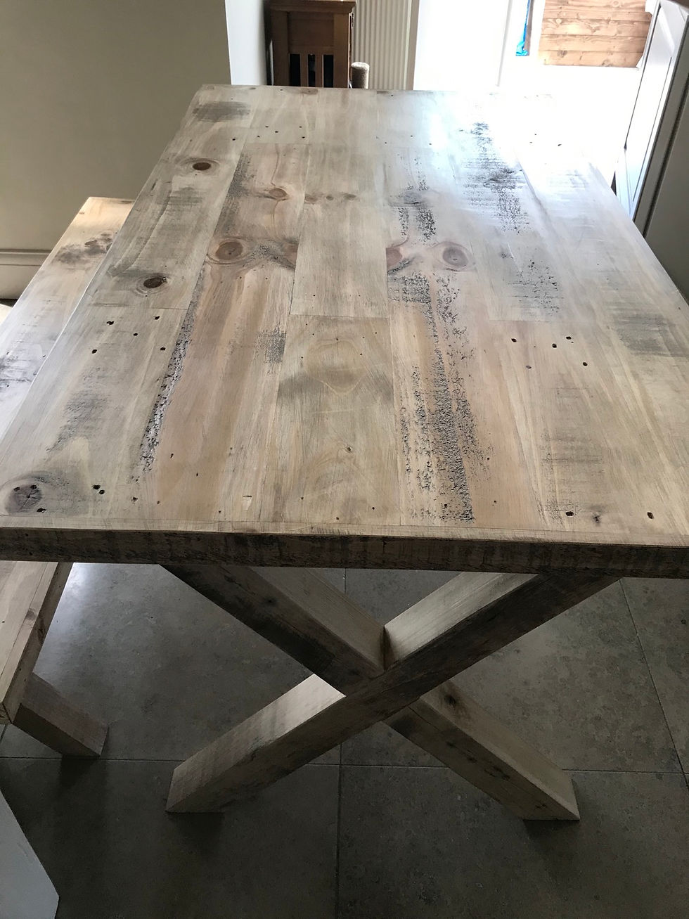 Thumbnail: Dining table and bench seats 