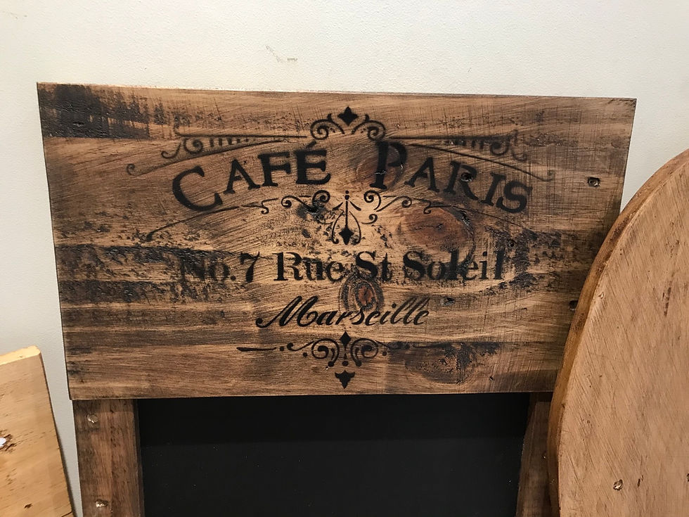 Thumbnail: Rustic menu/memo board 