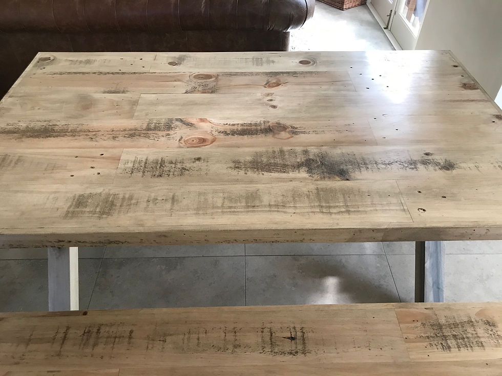 Thumbnail: Dining table and bench seats 