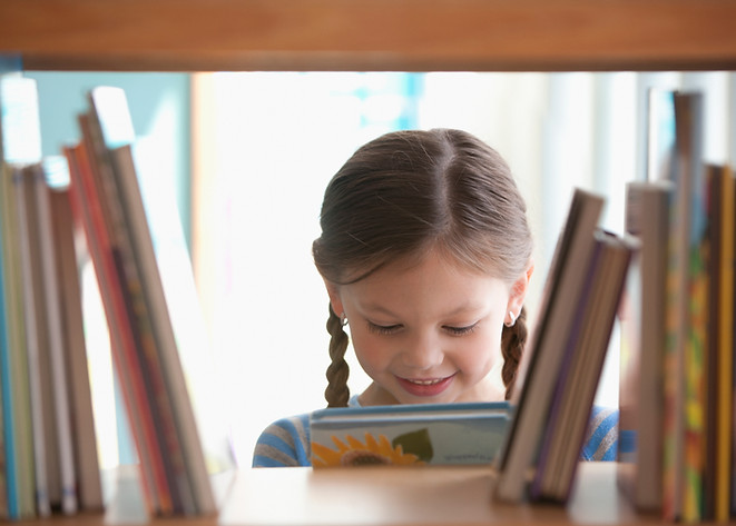 Smiling Girl with Book