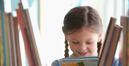 Smiling Girl with Book