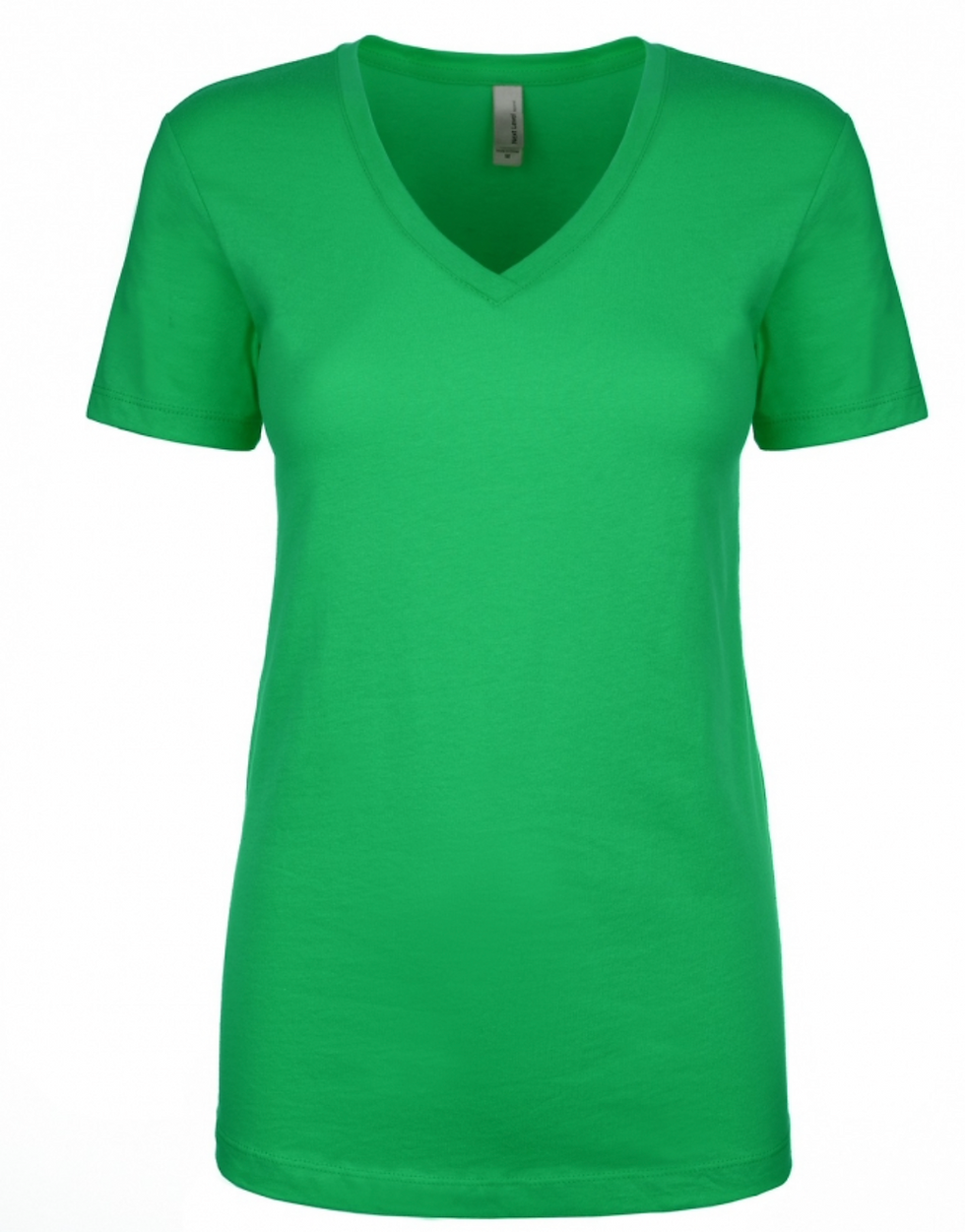Thumbnail: Bright green women's v-neck t-shirt