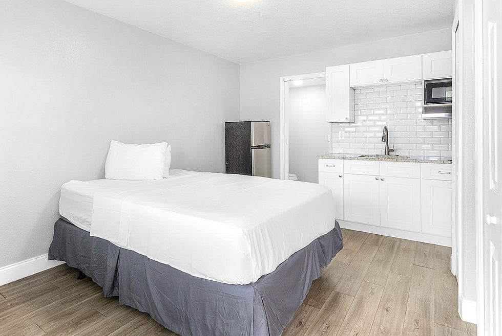 Furnished suite at extended stay hotel in Kissimmee FL