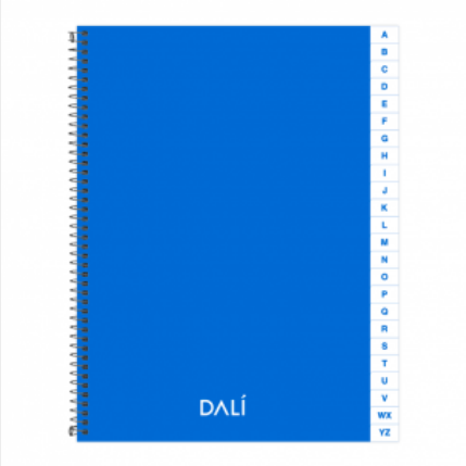 Miniatura: Cuaderno con Índice 72 hojas DALI