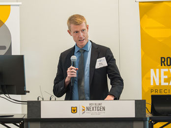 Dave Arnold speaking at the 2023 BioNexus KC Collaborate2Cure Rare Disease event.