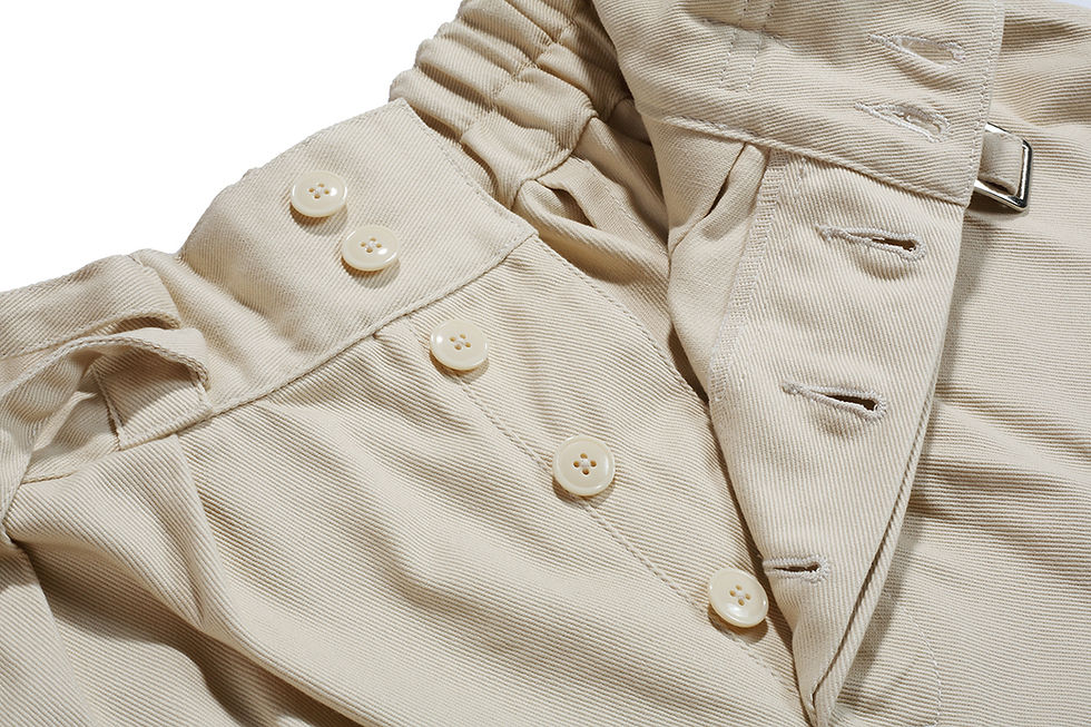 섬네일: ST106 Double Strap British Shorts - Beige