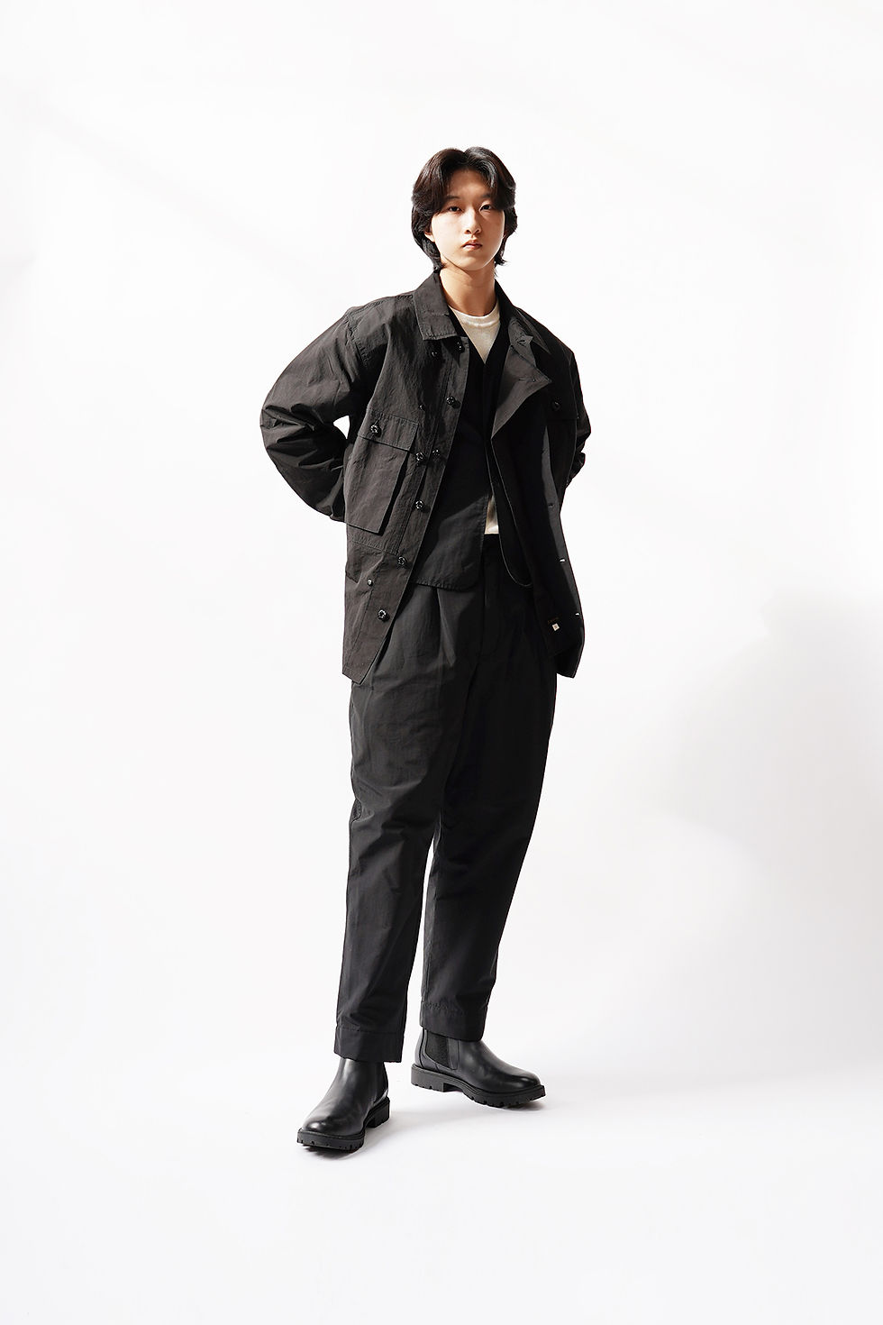 섬네일: P.O. Jacket - Black ST023