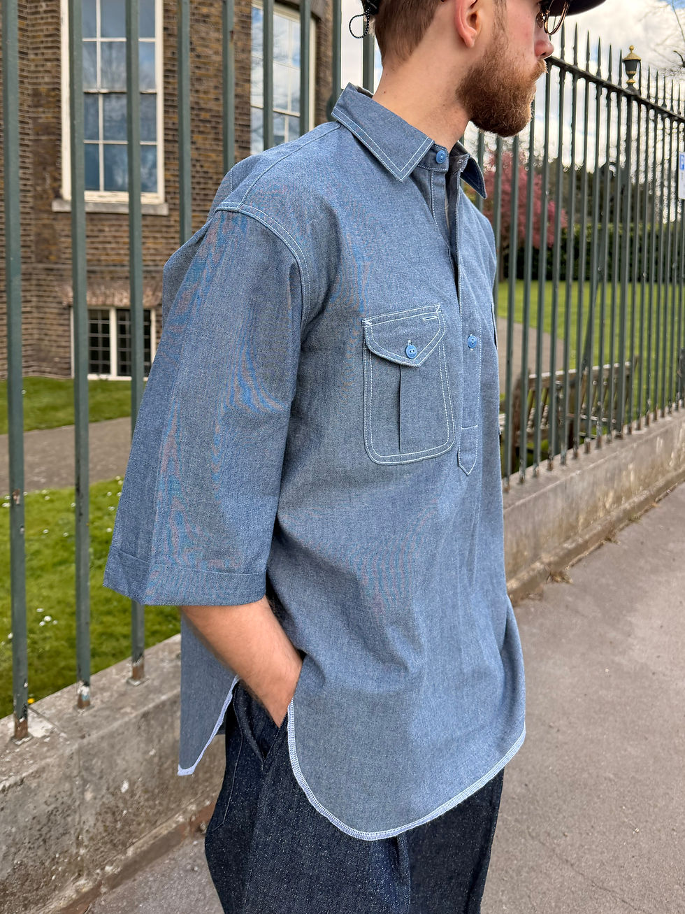 Thumbnail: ST112 Pullover Work Shirt - Chambray