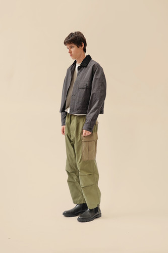 Cropped Work Jacket ST082 Black Standardtypes UK