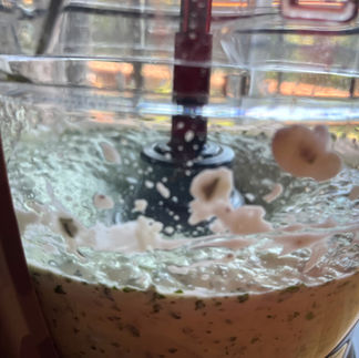 Mixing in food processor