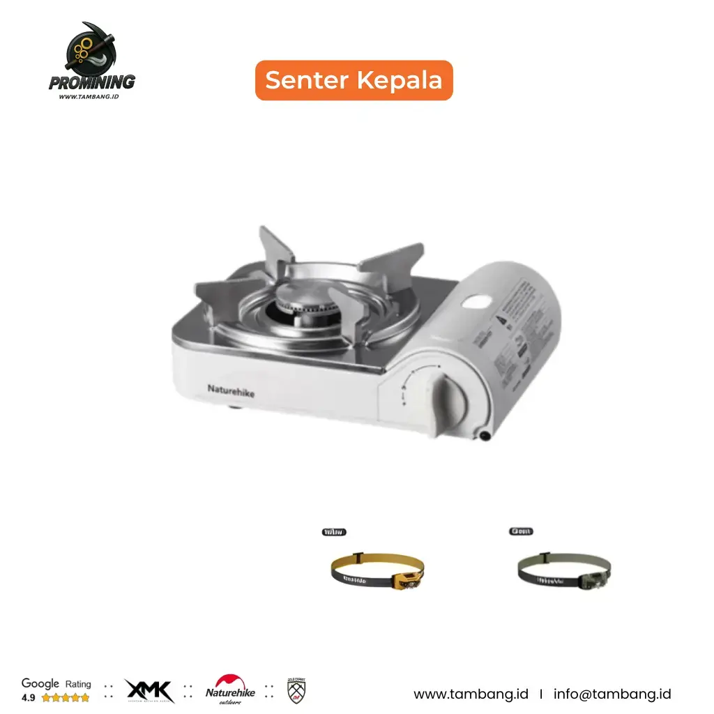 Naturehike Kompor Camping Portable Mini - Putih Minimalis