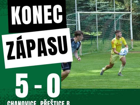 Chanovice - Přeštice B 5:0