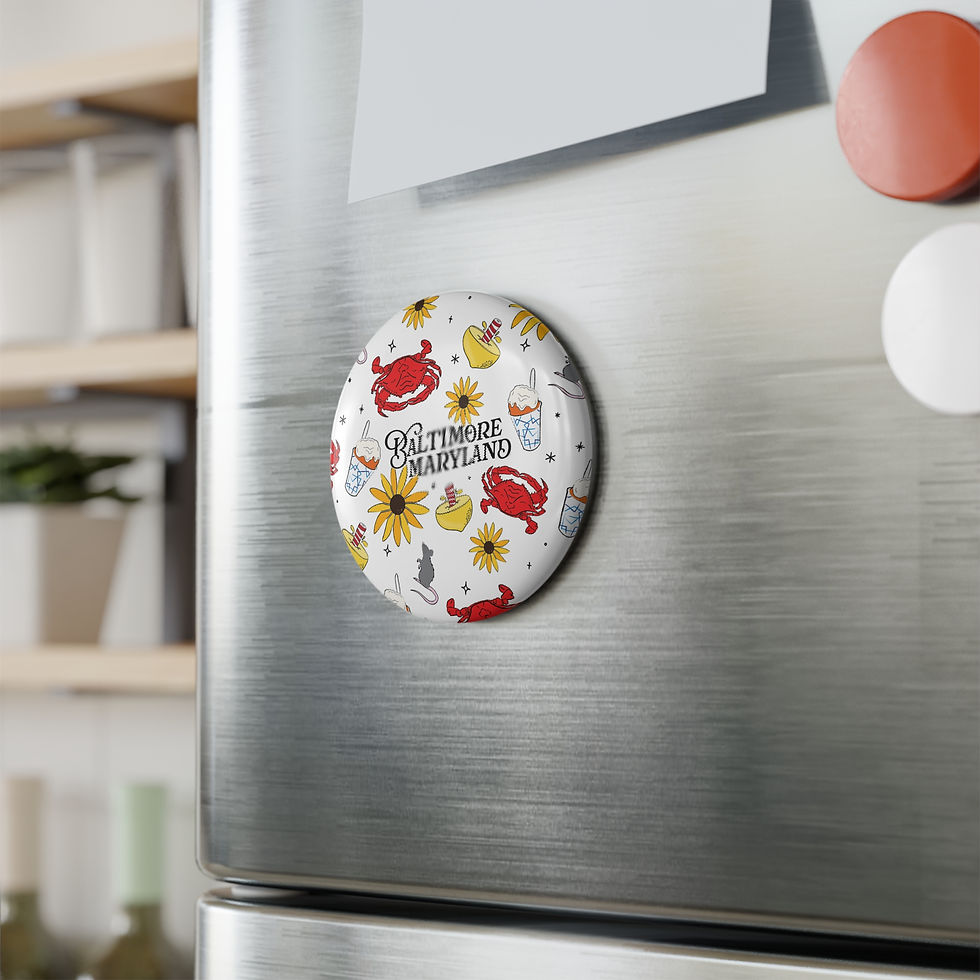 Thumbnail: Baltimore Pattern Button Magnet