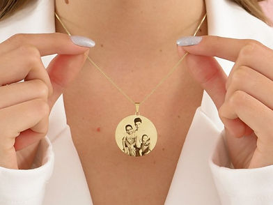 Colar medalha personalizada Foto gravação a laser Colar + Pingente em zircônia (nomes,foto