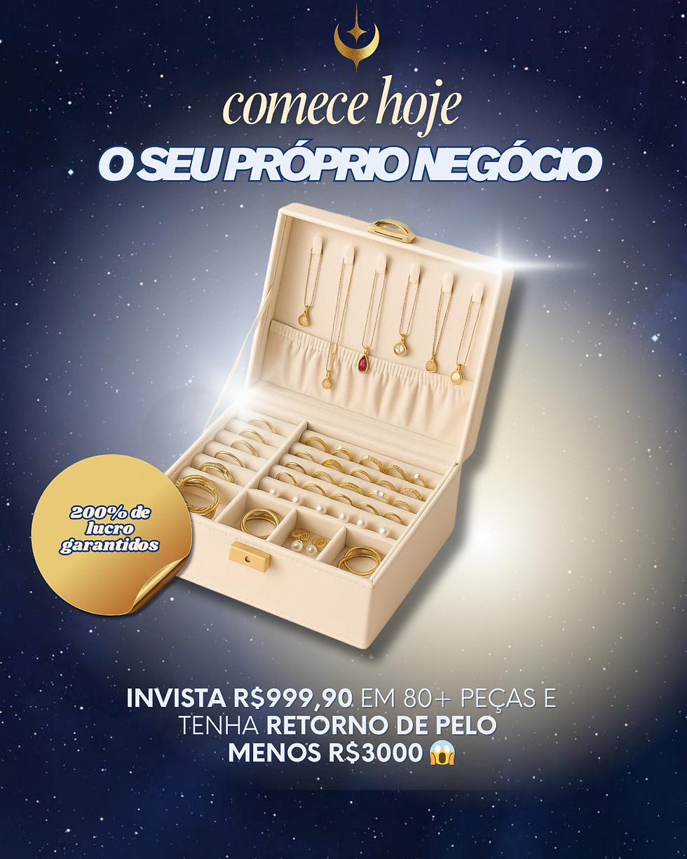 Kit Empresária - 80+ peças de semi joias