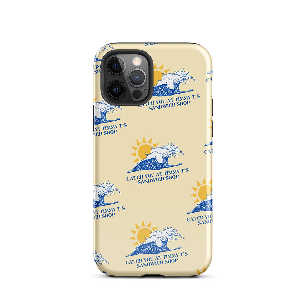 Thumbnail: Timmy T's Catch You at Timmy T's Sandwich Shop Phone Case Merch Yellow for iPhone 12 Pro