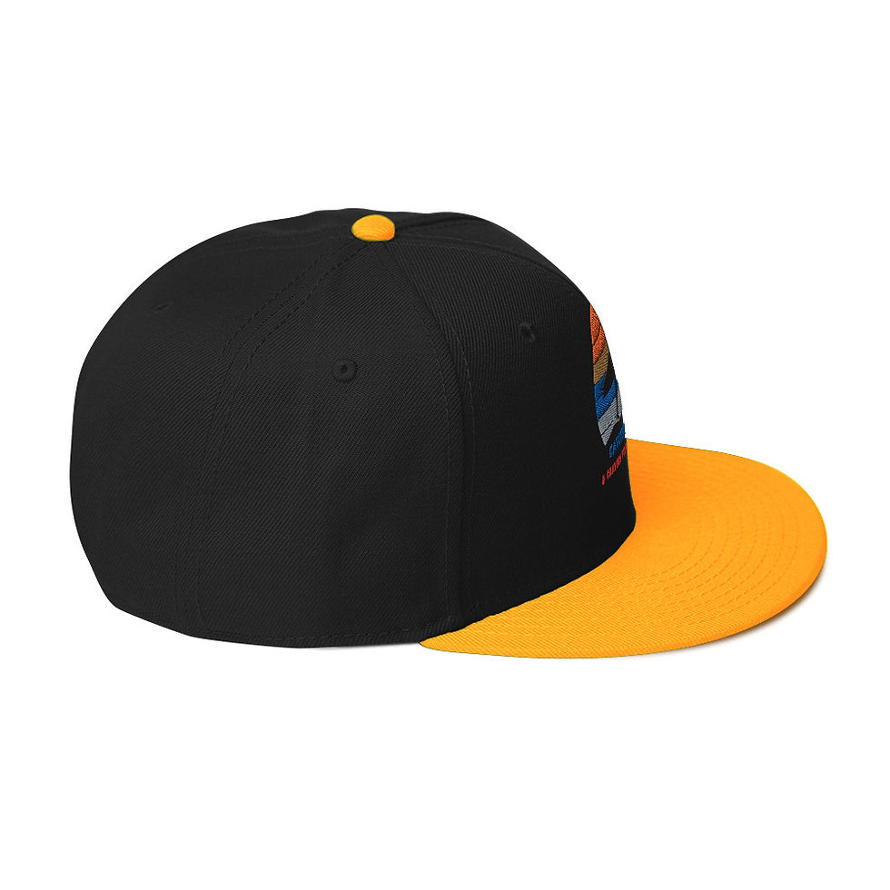 Thumbnail: Catching Waves and Craving Timmy T's Snapback Hat Merch Color Black and Yellow Right