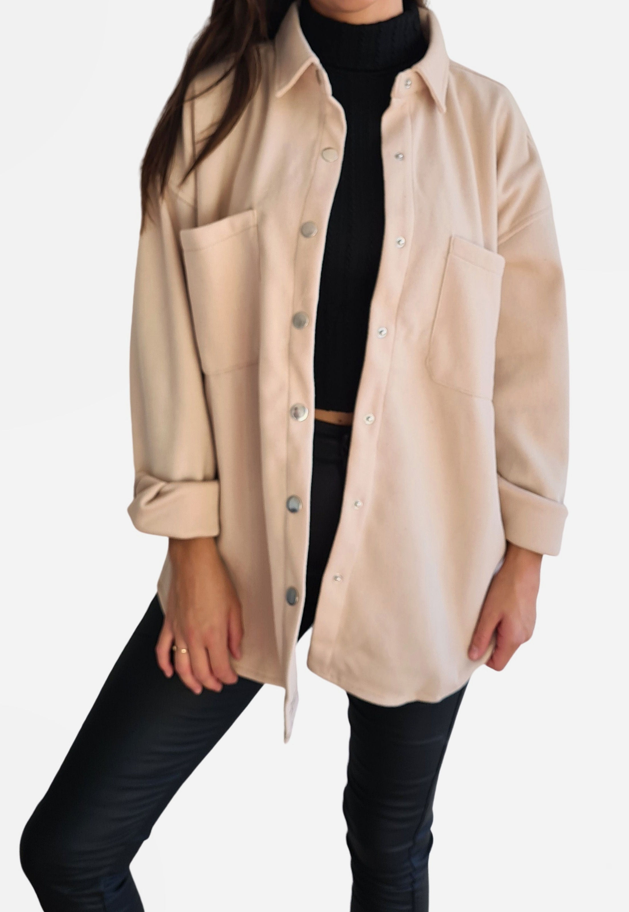 Chaqueta Oversize Beige