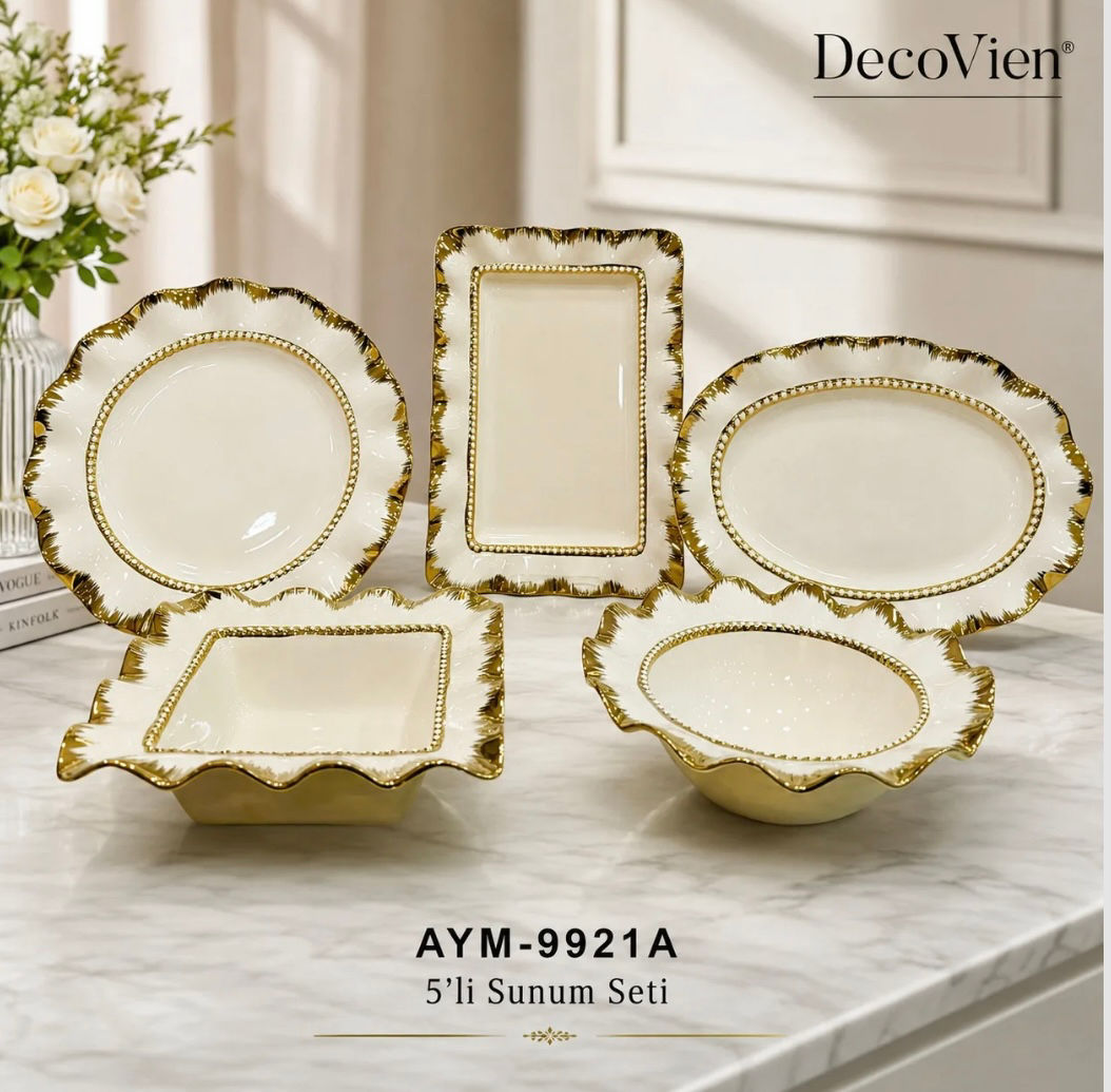 AYM-9921 A. K1 GOLD 5’Lİ SUNUM SET