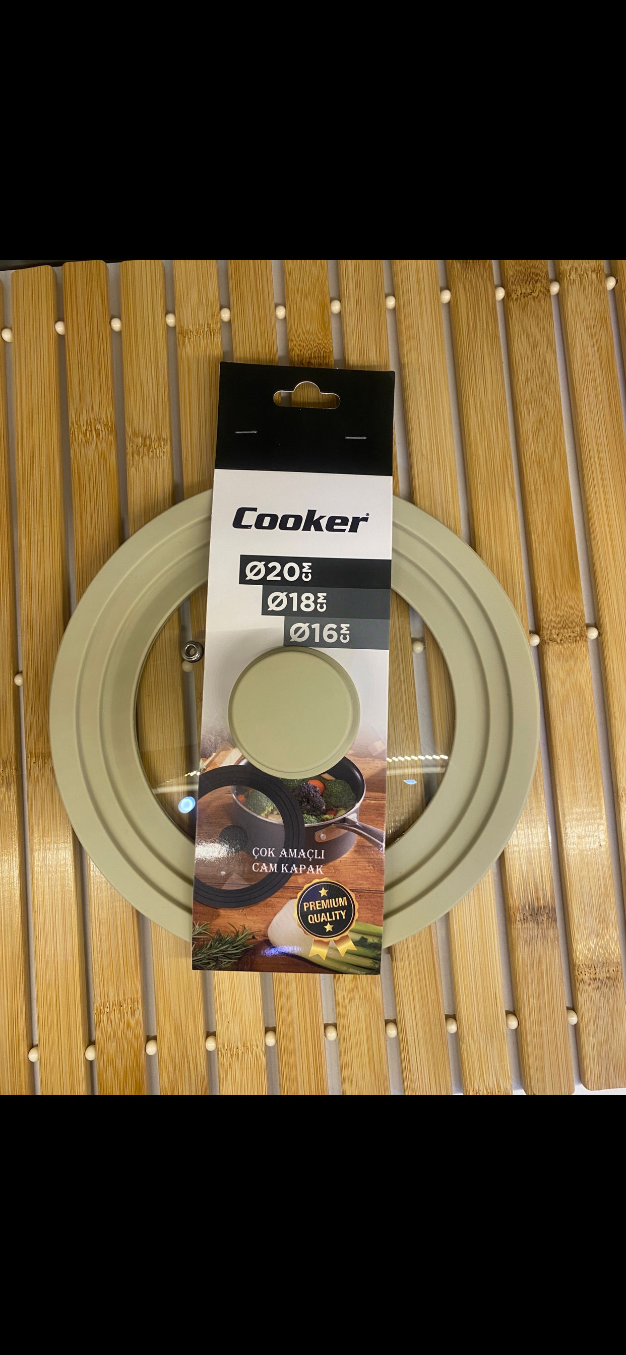 YK1553 COOKER ÇOK AMAÇLI CAM KAPAK 20/18/16 CM