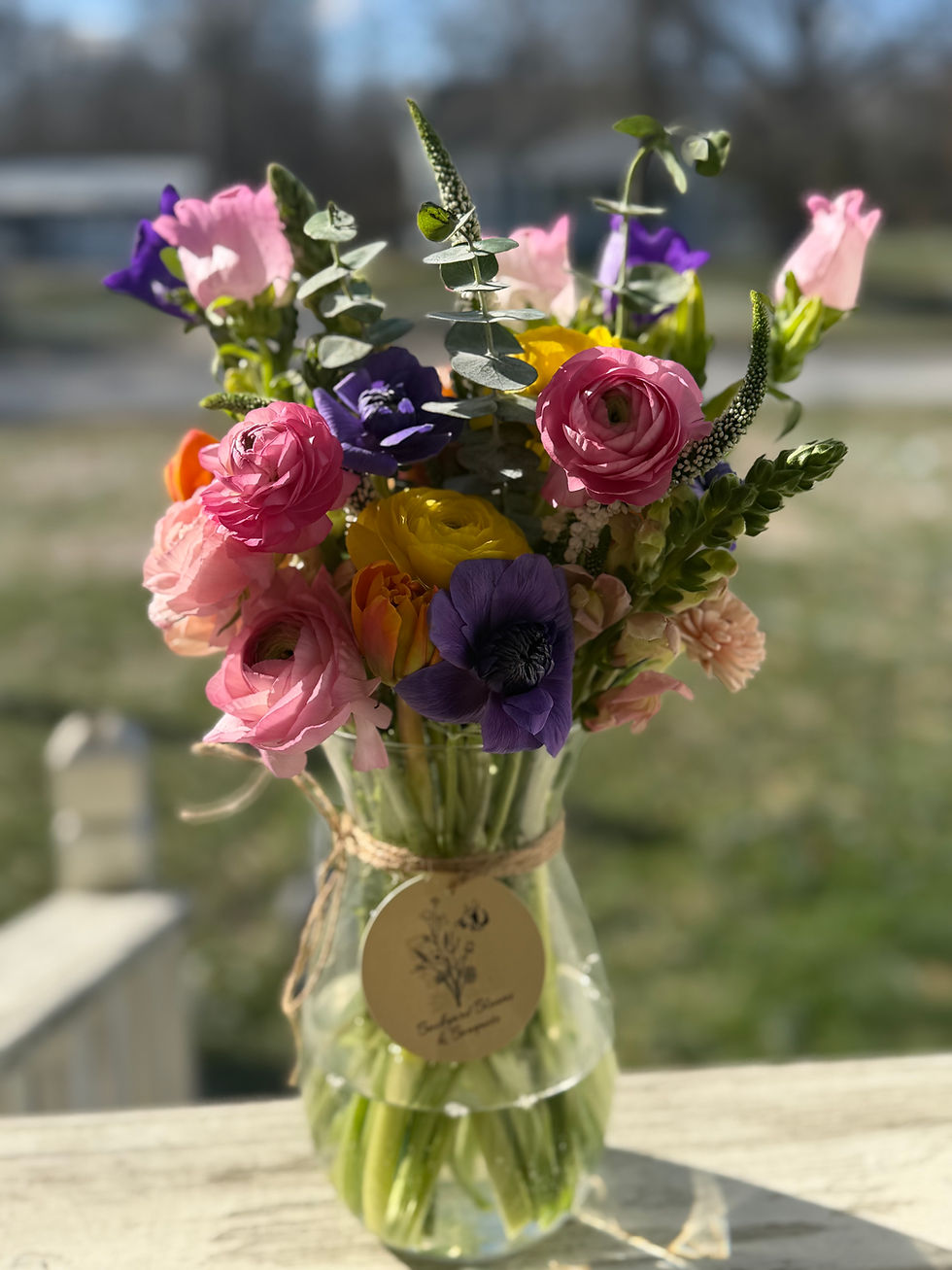 Thumbnail: Backyard Blooms Vase Arrangement